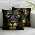 thumbnail image 3 of COMIO  Throw Pillow Covers,Decorative Pillow Covers,Animal Lion Pattern, 3 of 5