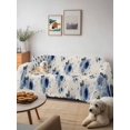 thumbnail image 6 of Navy Blue Spring Floral Couch Cover for 2 Cushion Sofa, Farmhouse Flowers Modern Art Washable Loveseat Sofa Covers Slipcover for Sectional Sofas L-Shaped, Couch Throw Cover 71"x118", 6 of 9