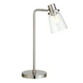 thumbnail image 2 of Evelyn&Zoe Granville 21" Modern Metal Table Lamp with Clear Cone Glass Shade, 2 of 8