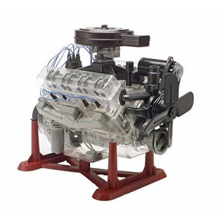 - revell 85-8883 1/4 visible v-8 engine plastic model kit, 12-inch