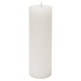 thumbnail image 1 of Mega Candles - Unscented 2 Inch x 6 Inch Round Hand Poured Pillar Candle - White, 1 of 3
