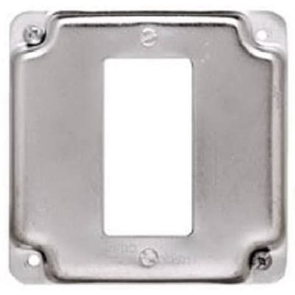 Raco #808c 4 Sq 1 Gfi Receptacle Cover by Raco