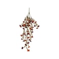thumbnail image 2 of Hometravel Artificial Fall Hanging Basket, 2-Pack Brown Eucalyptus and Wisteria Faux Silk Flowers, Porch Patio Wall Outdoor Decor for Balcony, Fence, Entryway, Window Box, 2 of 9