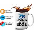 thumbnail image 4 of Figure Skating Coffee Mug 15oz White - Living On The Edge - Figure Skating Ice Skaters Winter Sports Funny Sarcasm, 4 of 7
