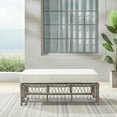 thumbnail image 2 of Thatcher Outdoor Wicker Coffee Table Ottoman Creme/Driftwood, 2 of 14