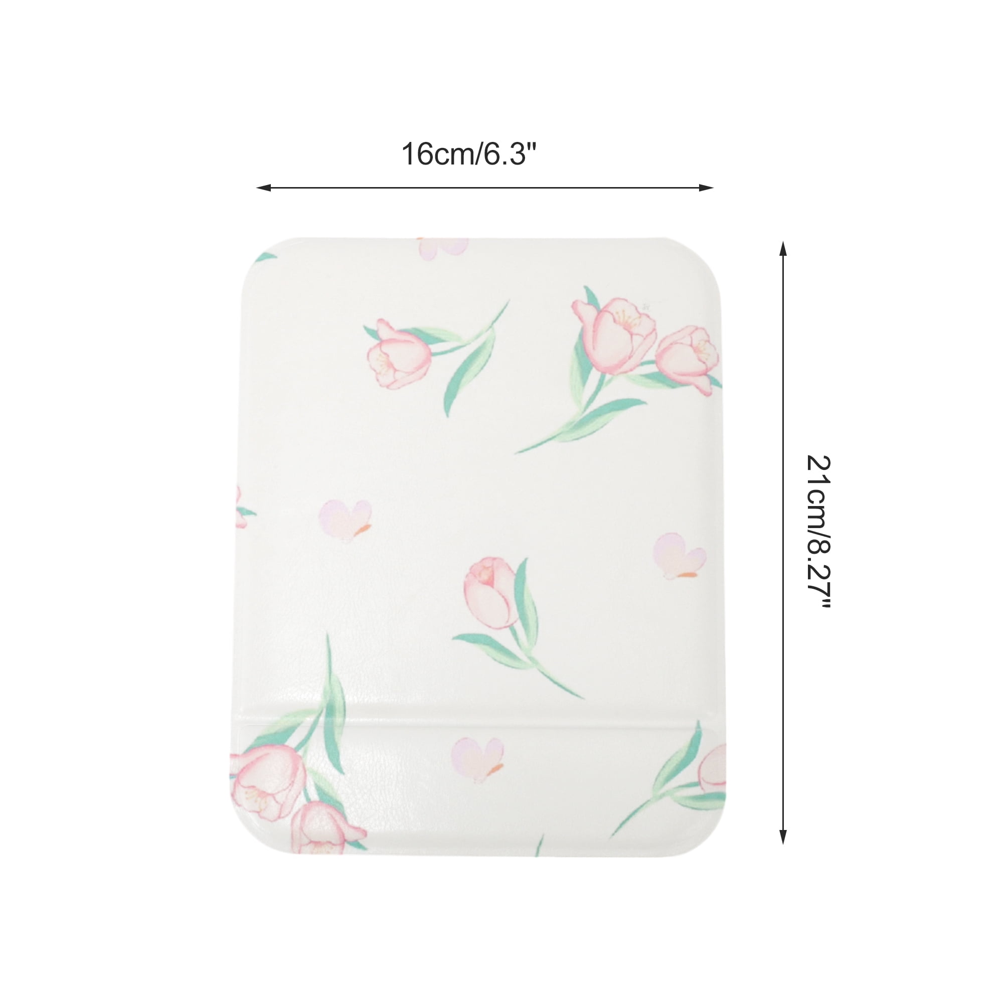 Unique Bargains 1Pc Makeup Mirror for Travel Pink Color Large