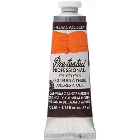 UPC: 0014173352859 | Grumbacher Pre-Tested Oil Color  37ml Tube  Cadmium Yellow Orange