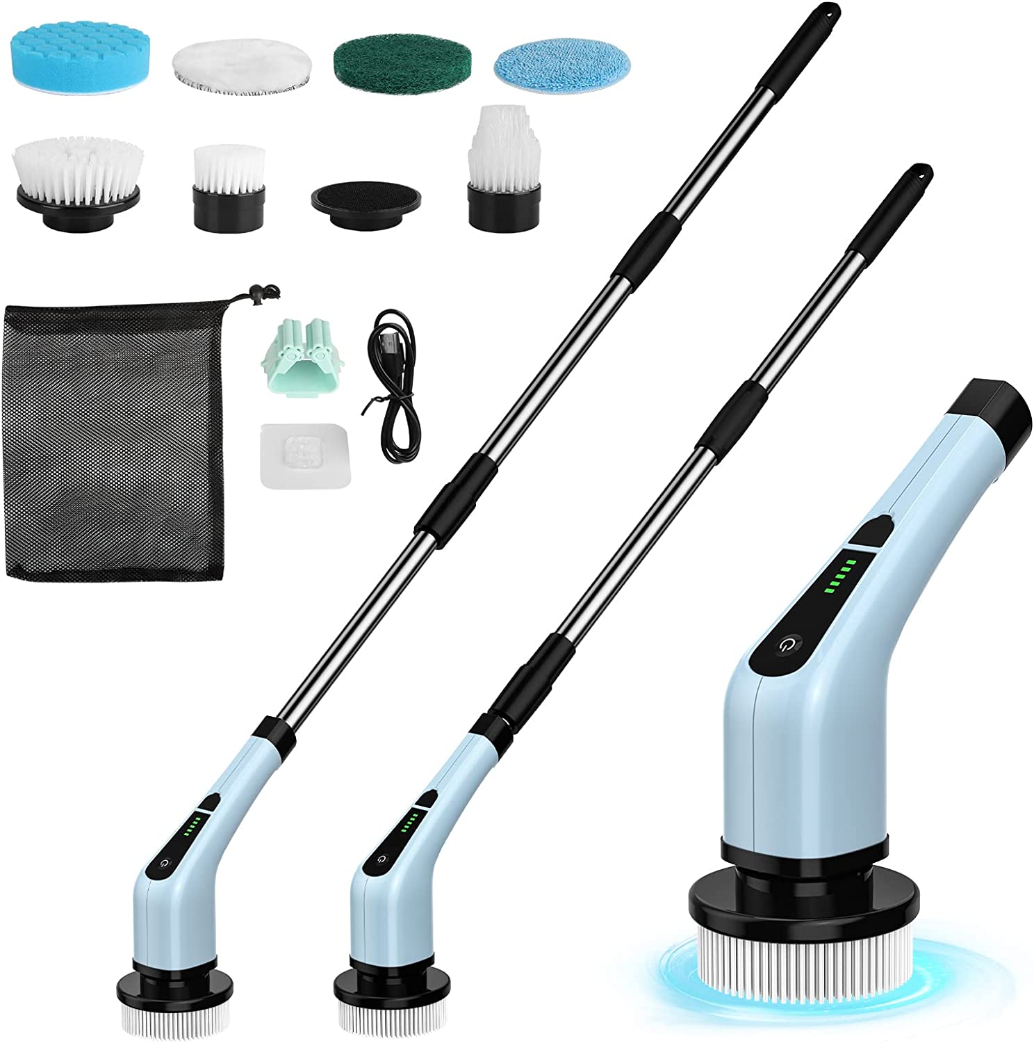 Electric Spin Scrubber, Shower Cleaning Brush Power Scrubber Brush with