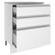 thumbnail image 2 of Mostrador Madesa Glamy 60 cm 3 Cajones Blanco, 2 of 7