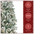 thumbnail image 5 of National Tree Company 7.5 ft. Pre-Lit Artificial Acacia Pencil Slim Christmas Tree, Green, 350 Clear Lights, Flocked, Includes Stand, 5 of 8