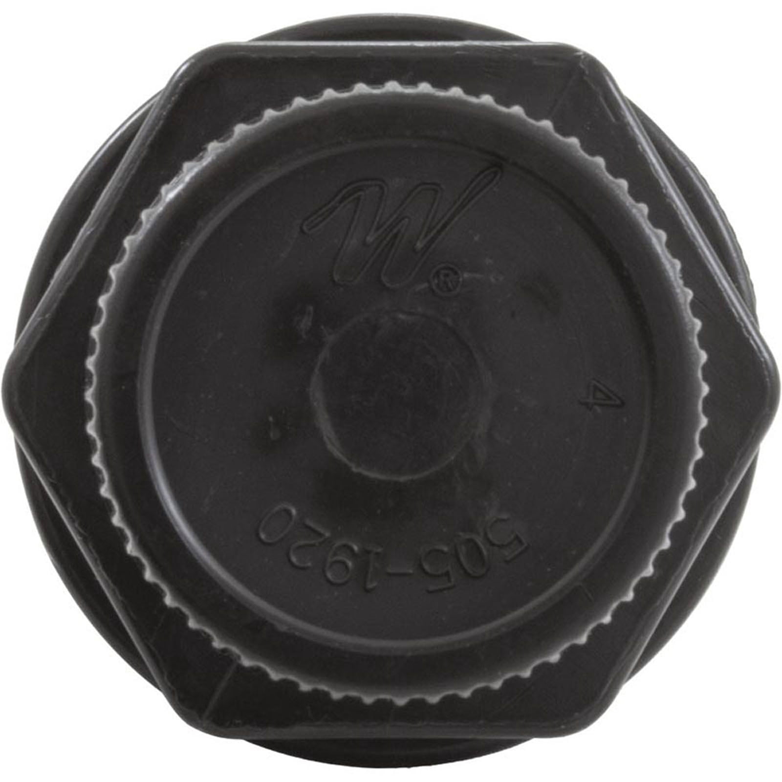 Waterway Plastics 500-5300 Clearwater Pool Filter Drain Plug Assembly - Black
