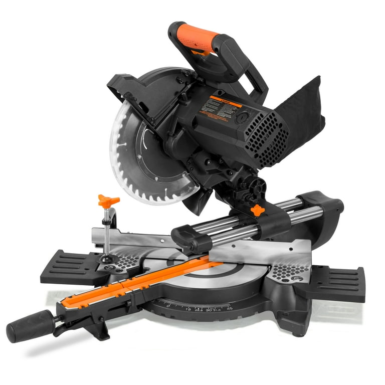 15 Amp 10 in. Single Bevel Compact Sliding Compound Miter Saw with Laser 15 Amp 10 in. Single Bevel Compact Sliding Compound Miter Saw with Laser