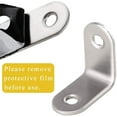 thumbnail image 4 of 20 Pcs Right Angle Stainless Steel Corner Brace,90 Degree Corner Braces,1 Inchx1 Inch Stainless Steel Right Angle Bracket, 4 of 6
