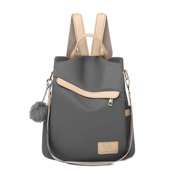 Back to School Backpack - Backpack for Women, 17.3 Inch Travel Laptop Backpacks for Work College, Large Capacity Water-Repellent Anti Theft Computer Bags Woman with Laptop Compartment Stylish, Grey