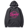thumbnail image 1 of Barbie Let S Go Printed Pattern Ebay Plus Fleece Sweatshirt Hoodie, 1 of 2