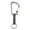 Stainless, variant on Nite Ize SlideLock Stainless Steel Key Ring #3 - Black