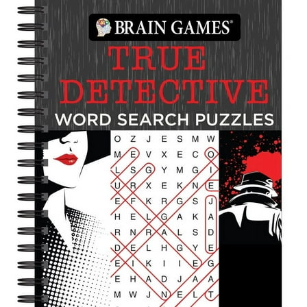 Brain Games Brain Games - True Detective Word Search Puzzles, (Spiral-Bound)