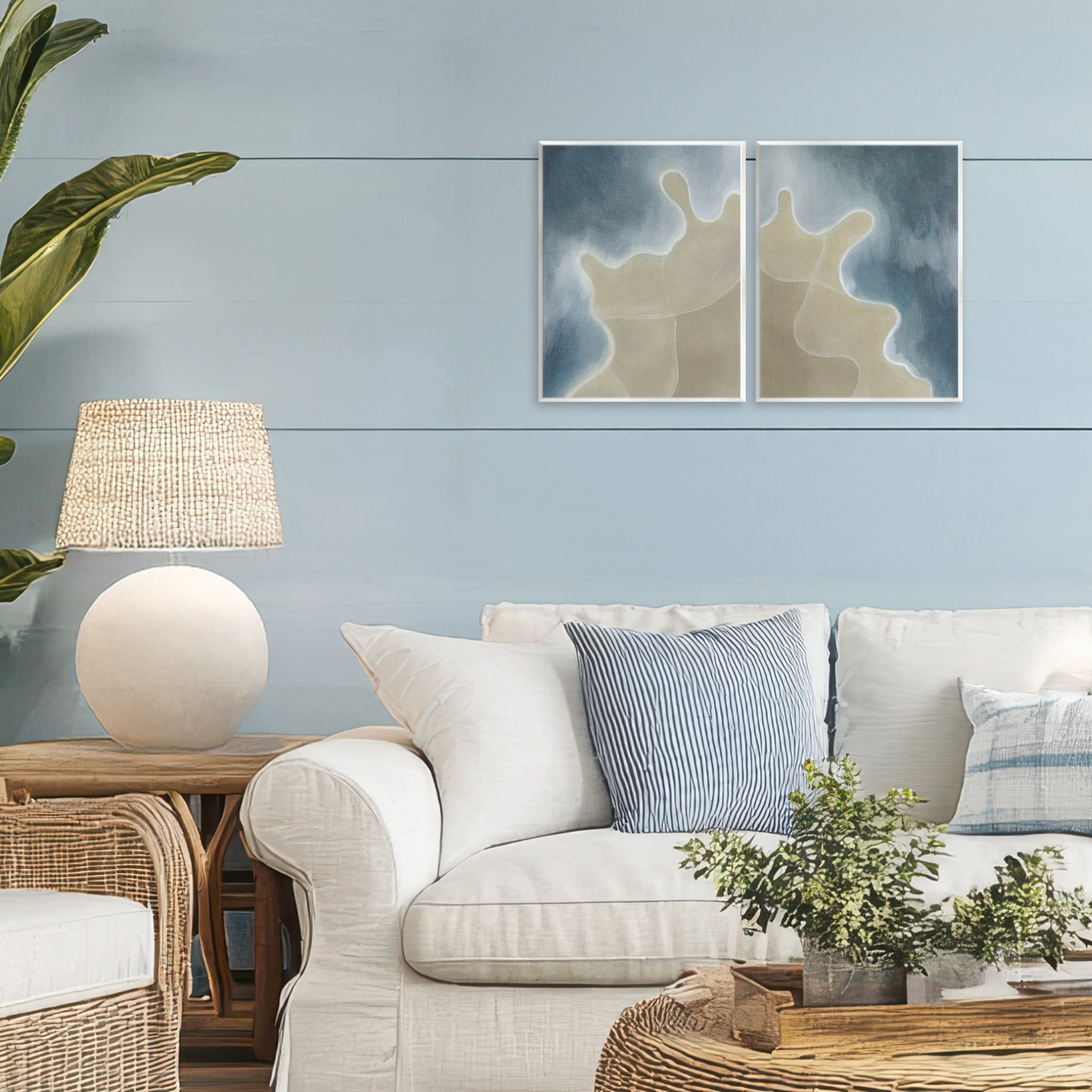 Stupell Industries Aerial Turning The Tides 2 Piece Wall Plaque Art Set, design by Grace Popp