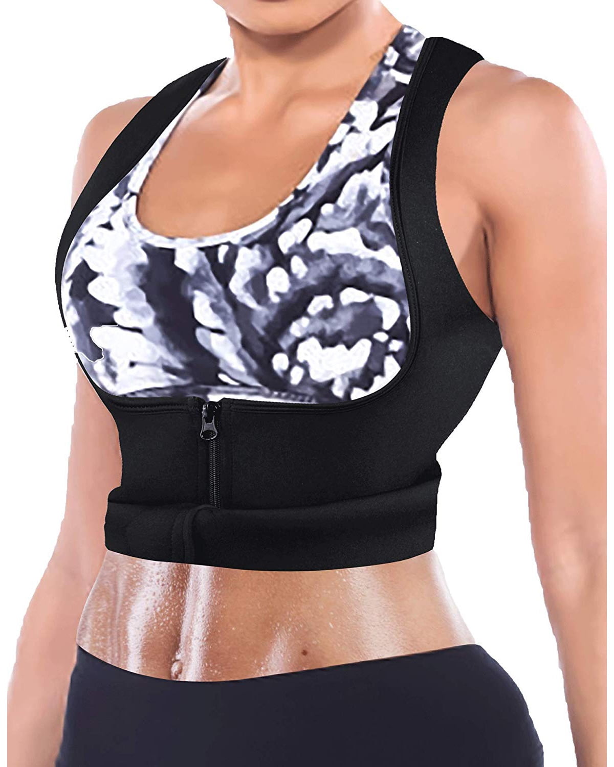 MISS MOLY - MISS MOLY Womens Sauna Neoprene Sweat Waist Trainer Vest  Slimming Body Shaper Cincher Tank Top Shirt with Zipper for Weight Loss -  Walmart.com - Walmart.com