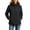 Black, variant on Women’s Portable Packable Rain Windbreaker, Lightweight Waterproof Hooded Raincoat For Hiking Cycling Vacation White XS
