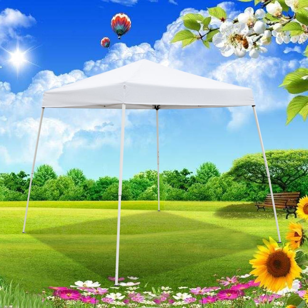 Kadyn Outdoor Folding Party Tent, Wedding Sun Shelter for Parties Garden Pool, White Camping Shelters Kadyn Outdoor Folding Party Tent, Wedding Sun Shelter for Parties Garden Pool, White Camping Shelters