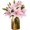 Light Pink, variant on HAOSHICS 6Pcs Artificial Lily Flowers, Fake Lily Bouquet, Latex Real Touch Flowers for Home Office Wedding Party Vases Table Centerpieces Decor (Yellow)
