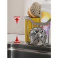 thumbnail image 4 of Stainless Steel Kitchen Sink Sponge Caddy - Adjustable Drainage Organizer for Brushes & Cleaning Tools, 4 of 6