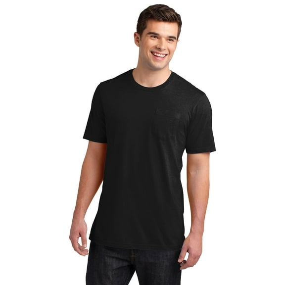 District Young Men's 100-Percent Cotton Short Sleeve Shirt With Pocket DT6000P