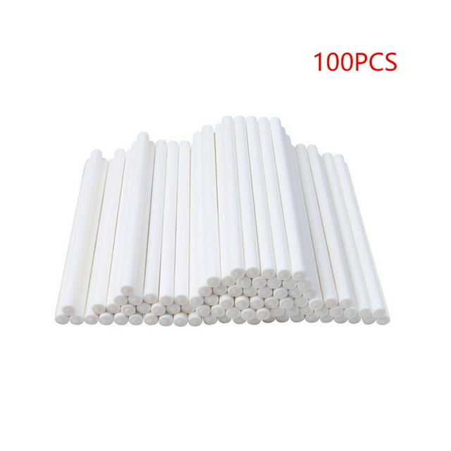 100 Pieces Candy Paper Sticks Portable Chocolate Rods Stick Home Bakery Assorted Kit Sugar Pole Dessert Making Home Accessory Kitchen Gadget 15cm