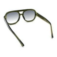 thumbnail image 7 of Iconic Classy Luxe Thick Metal Core Arm Racer Sunglasses Green - Smoke, 7 of 7
