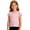 EliteGoogv-Pink, variant on EliteGoogv Girls Kids Solid Color T-shirt Crew Neck Short Sleeve Tee Tops Stretchy Classic Fit Blouse Summer Fall Casual Tops Grey 4-5 Years
