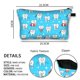 thumbnail image 3 of Bolsas de cosméticos con impresión de dientes, organizador de maquillaje de poliéster, neceser de viaje (azul) Ygjytge Cuidado Belleza, 3 of 3