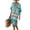 Mint Green#women's striped caftan midi dresses, variant on Womens Half Sleeve Midi Dress Striped Knee Length Summer V Neck Boho Vacation Dresses Oversized Slouchy Caftan Cover up Pink,M