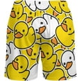 thumbnail image 4 of Sunyuer Men's Swim Trunks with Compression Liner 2-in-1 Drawstring Swimming Shorts Quick Dry Beach Board Shorts with Pockets, Duck Rubber, S, 4 of 7