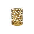 thumbnail image 2 of Small Gold Candle Holder, Mini Openwork Iron Candlestick, Decorative Candle Cup, Scented Candle Stand, Boho Home Decor Ornament, Desk Tabletop Decor, Gift for Home Warming, 2 of 5