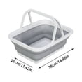 thumbnail image 3 of Binwennn Folding Picnic Multifunctional Picnic Outdoor Storage Multifunctional Folding Toy Storage Folding Organizer for Kitchen Glass Fruit Containers for Fridge Marinating Container Sticky Rice Prep, 3 of 8