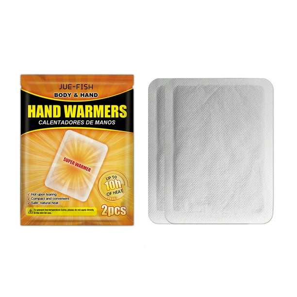 Calentadores Manos Calientes Parches Térmicos Adhesivos Larga Duración para Mano Pie Cuello Y Espalda 2 Uds.