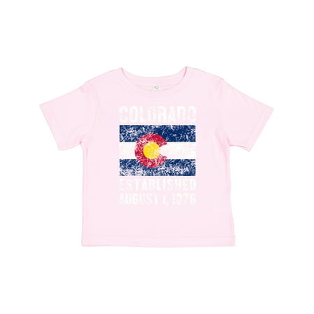 

Inktastic Established August 1 1876 Colorado Flag Boys or Girls Toddler T-Shirt