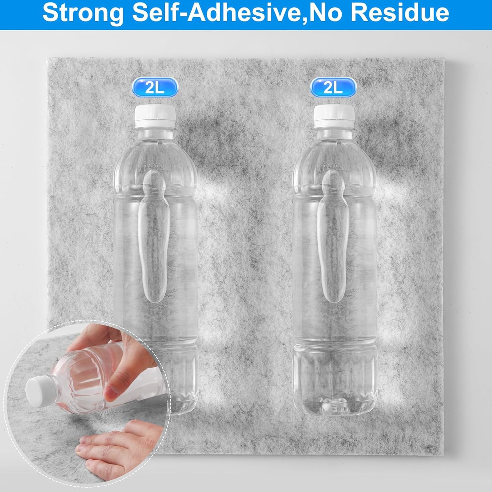 URTERYSER Pack of 12 Soundproof Foam Panels Wall Self Adhesive Acoustic Tiles Polyester Texture Perfect for Studios and Home Wall Black