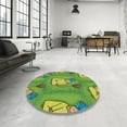 thumbnail image 4 of Ahgly Company Machine Washable Indoor Rectangle Transitional Green Area Rugs, 8' x 12', 4 of 7