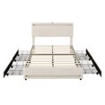 thumbnail image 5 of Upholstered Bed Frame with LED Light, 4 Drawers, Type C USB Ports and Headboard, Full Size, 5 of 8