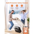 thumbnail image 4 of Calentador de pared inteligente GiveBest con control remoto WiFi de 1500 W, color gris, 4 of 8