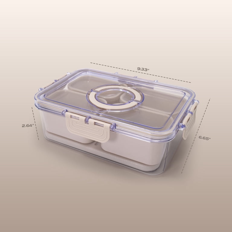 【未開封】LUNCH TIME SPEAK/FLICK 4枚セット Cook with Color 4-Compartment Portable Snack Box Food Storage