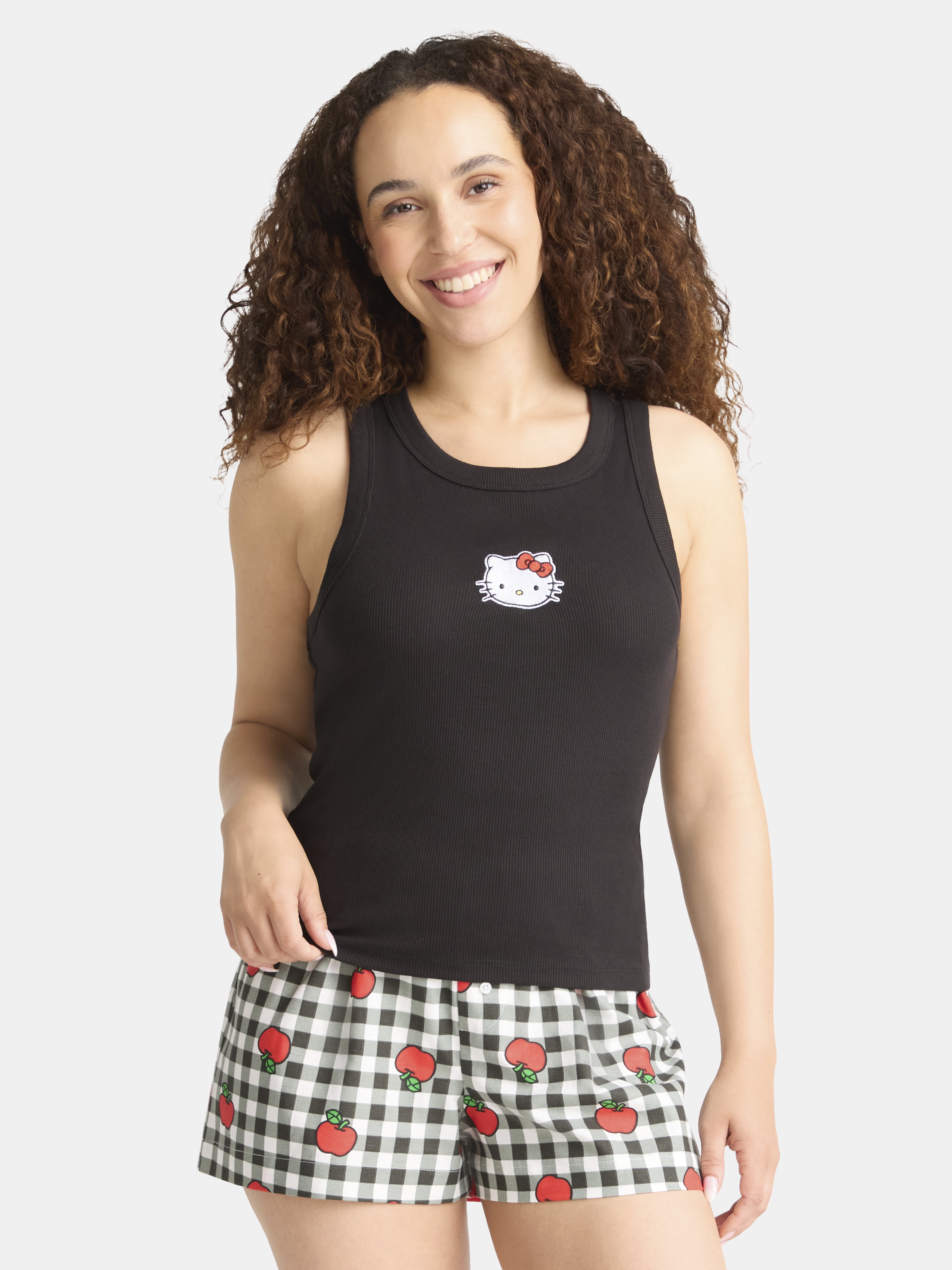 トップス Kitty Hello Kitty Women's Graphic Tank Top, 2-Pack, Sizes XXS-XXL