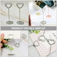 12pcs Metal Table Place Card Holders Heart Shaped Table Number Holders