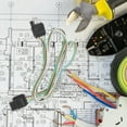 thumbnail image 3 of Trailer Light Wiring Harness Kit 4 Pin Trailer Connector Flat Wire Extension Connector, 3 of 8