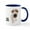 White/Navy Inside, variant on CafePress - Jack Russell Terrier Mugs - 11 oz Ceramic Mug - Novelty Coffee Tea Cup