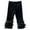 T79-Black, variant on UAYOTSE Girls Ruffles Leggings Cotton Pants Kids Stretchy High Waist Legging 1 6 Years,Sizes 2-3 Years