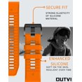 thumbnail image 3 of Correa de Reloj OUTVI Naranja para Garmin Fenix 5 6 7 Pro y Forerunner de Silicona para Hombre Mujer, 3 of 8