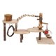 thumbnail image 3 of Escalera de escalada para hámster pequeño, plataforma de juegos, casa de madera, juguetes para mascotas pequeñas, 3 of 5